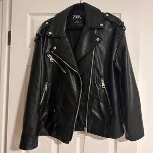 Zara Oversized Biker Jacket